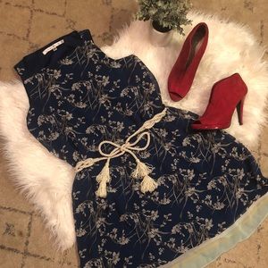 Flirty Floral Blue Dress by Max Studio